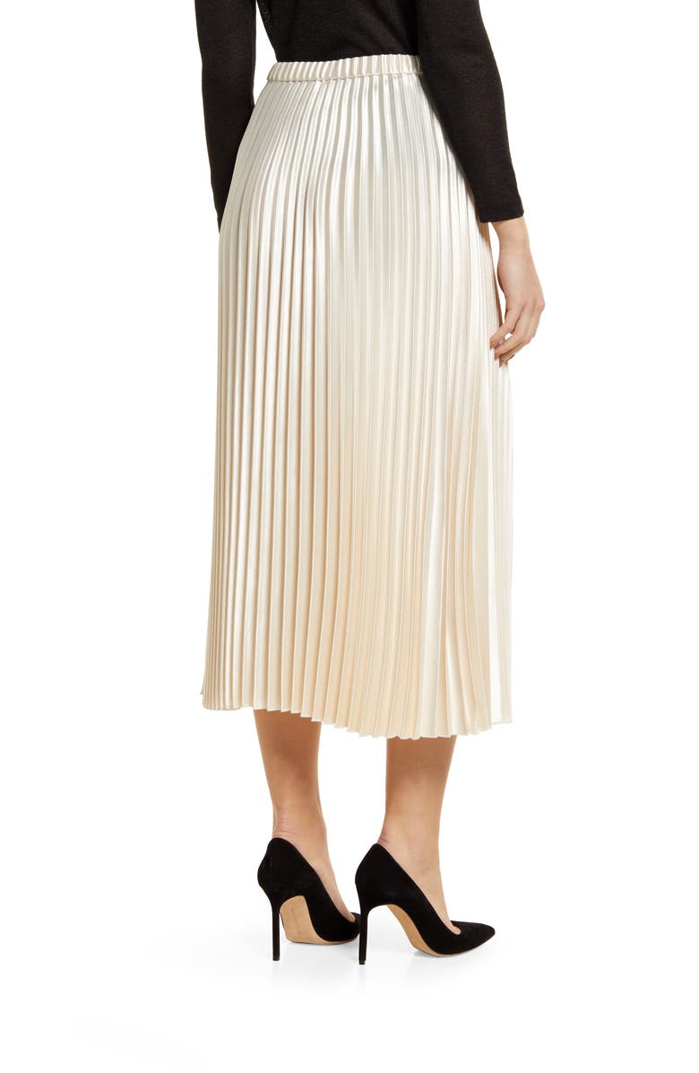 Anne Klein Pleated Midi Skirt, Alternate, color, 