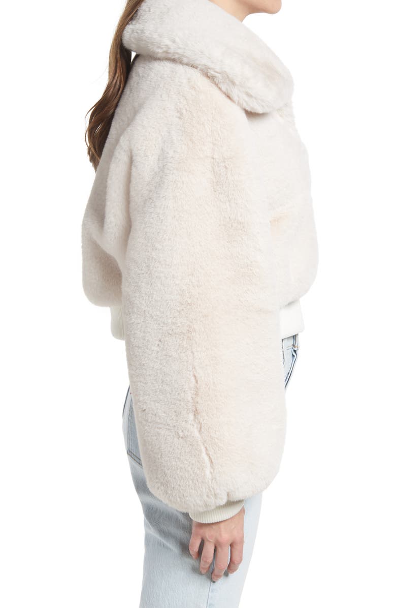 AZALEA WANG Faux Fur Bomber Jacket, Alternate, color,