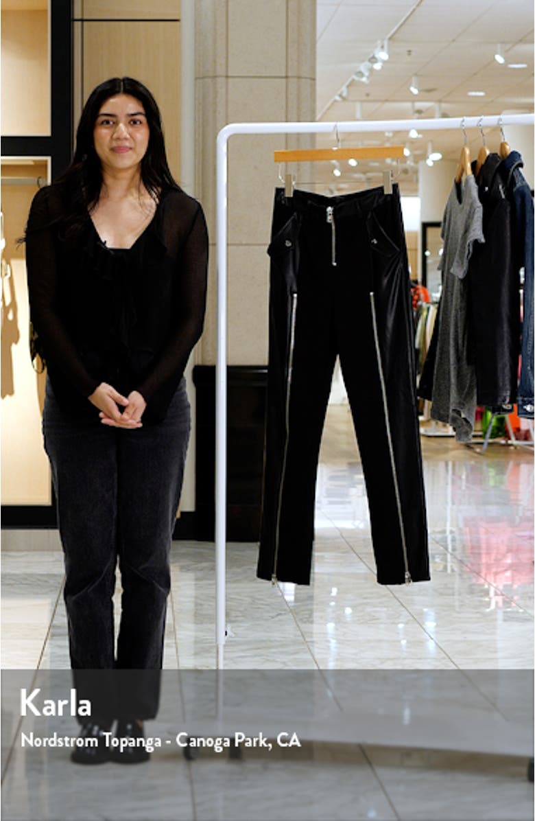 Carson High Waist Faux Leather Pants, sales video thumbnail
