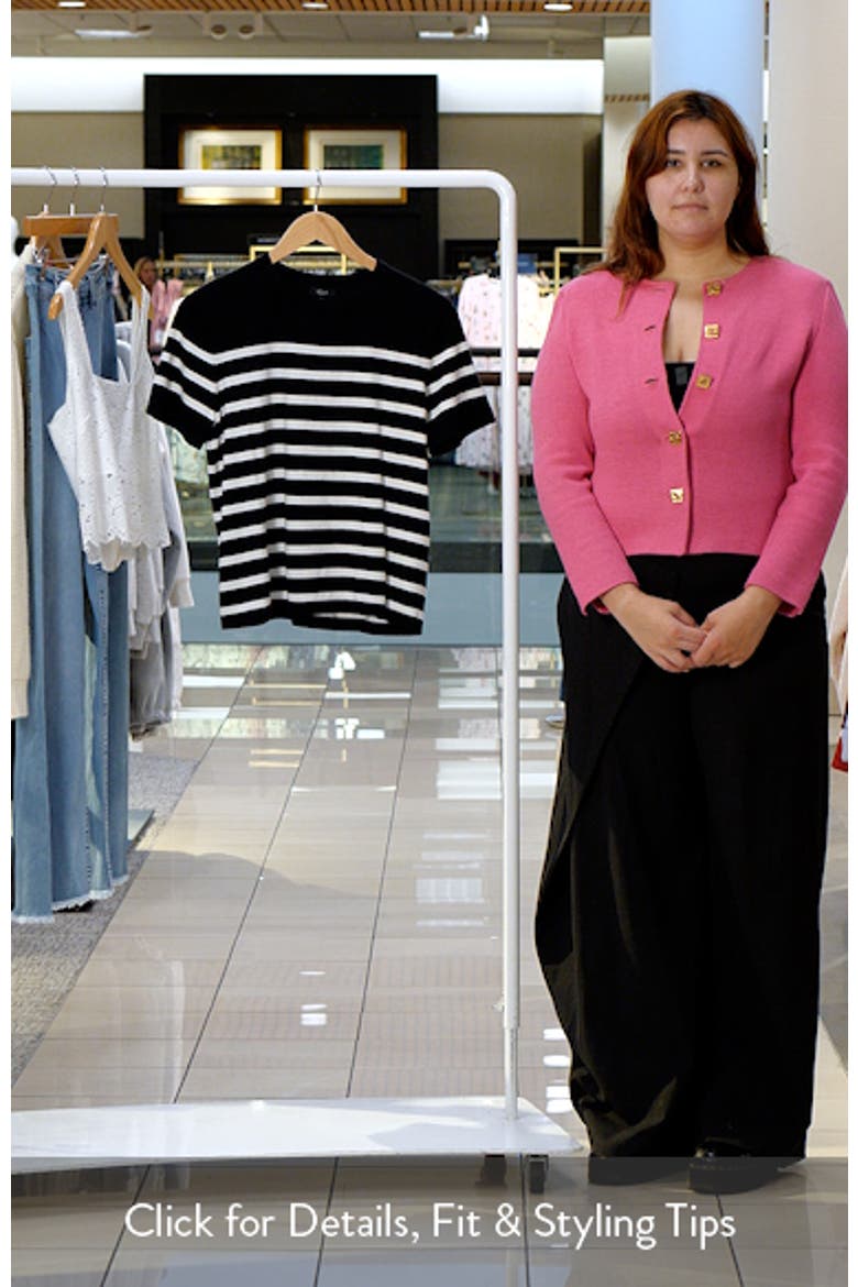 Stripe Cotton & Cashmere T-Shirt video