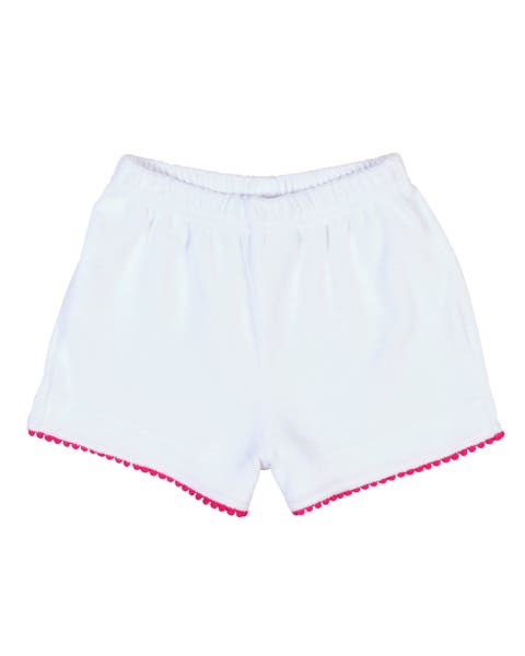 Terry Shorts With Pom Poms (Toddler, Little Kid, Big Kid)