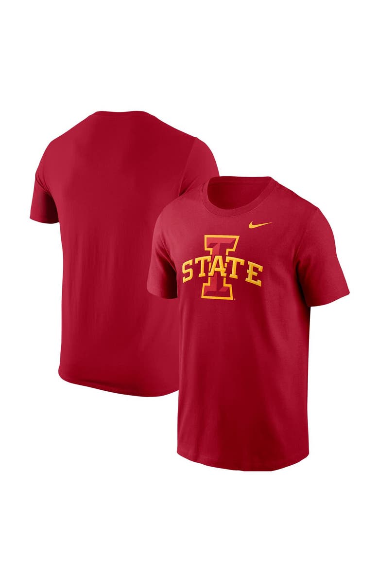 Nike Men's Nike Cardinal Iowa State Cyclones Logo T-Shirt, Alternate, color, 