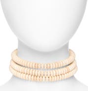Lele Sadoughi Diana Triple Row Choker