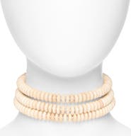 Lele Sadoughi Diana Triple Row Choker