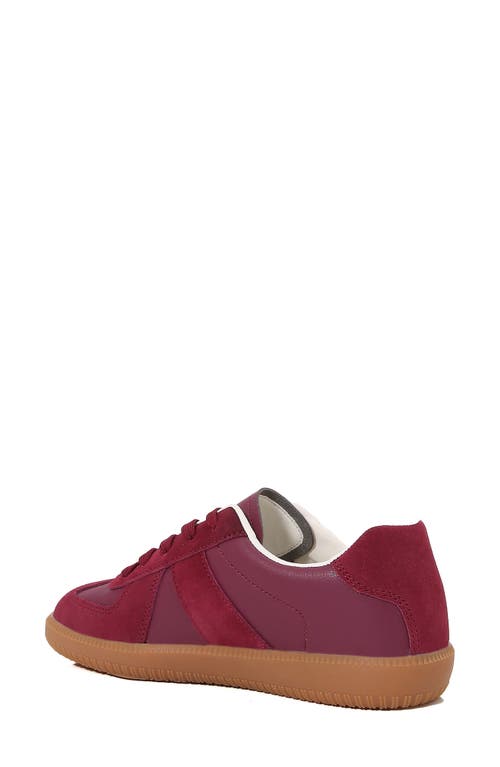 Berness Love Low Top Sneaker In Burgundy