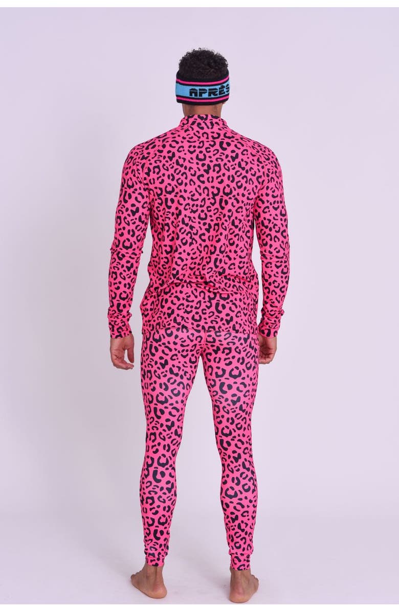 OOSC Baselayer Pant - Hotel California Pink Leopard Men's, Alternate, color, Multi-Colour
