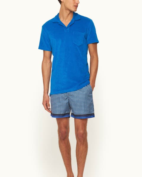 Terry Towelling Tailored Fit Towelling Polo Shirt
