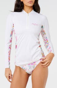 Rip Curl Half Moon Bay Long Sleeve Quarter Zip Rashguard