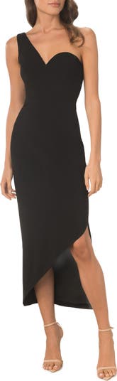 Magnolia One-Shoulder Asymmetric Body-Con Midi Dress