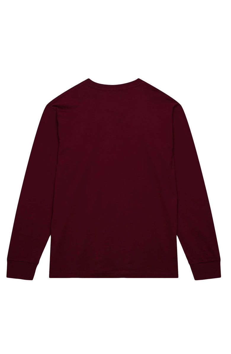 Mitchell & Ness Men's Mitchell & Ness Red New Jersey Nets Hardwood Classics Ivy League Long Sleeve T-Shirt, Alternate, color, 