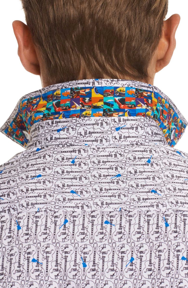 Robert Graham Cuban Tres Classic Fit Print Sport Shirt, Alternate, color, 
