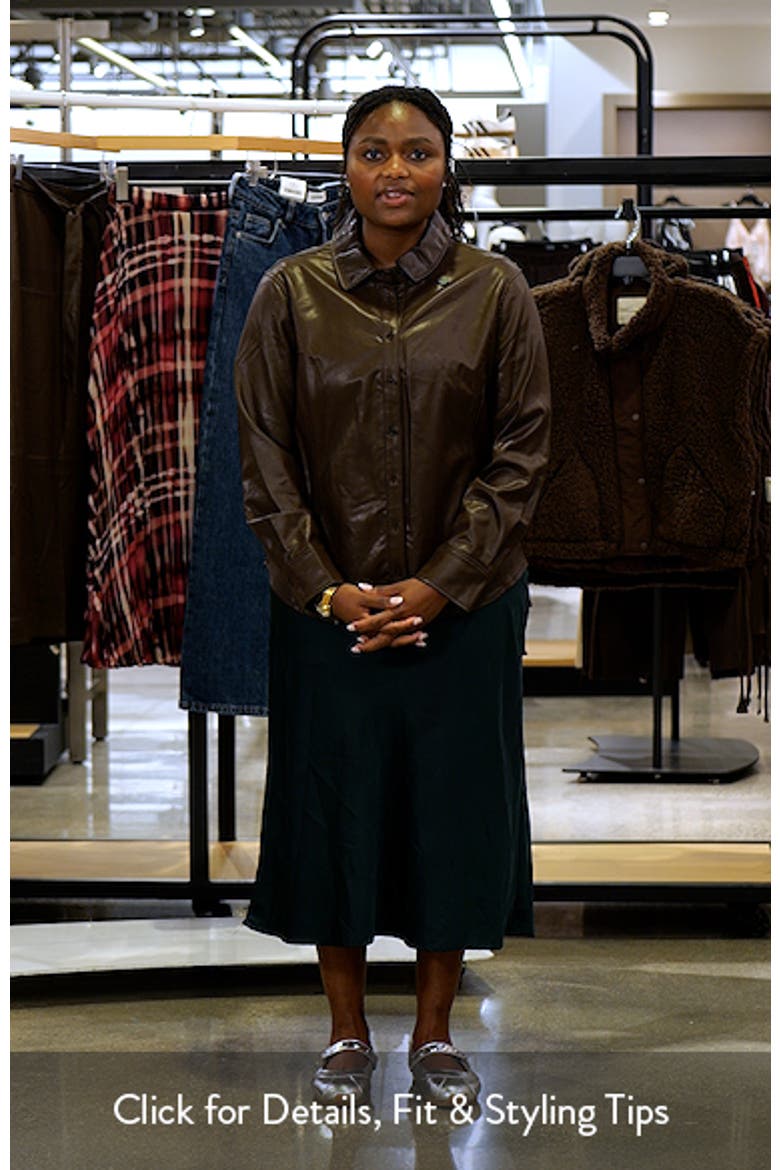 Faux Leather Fitted Shirt video