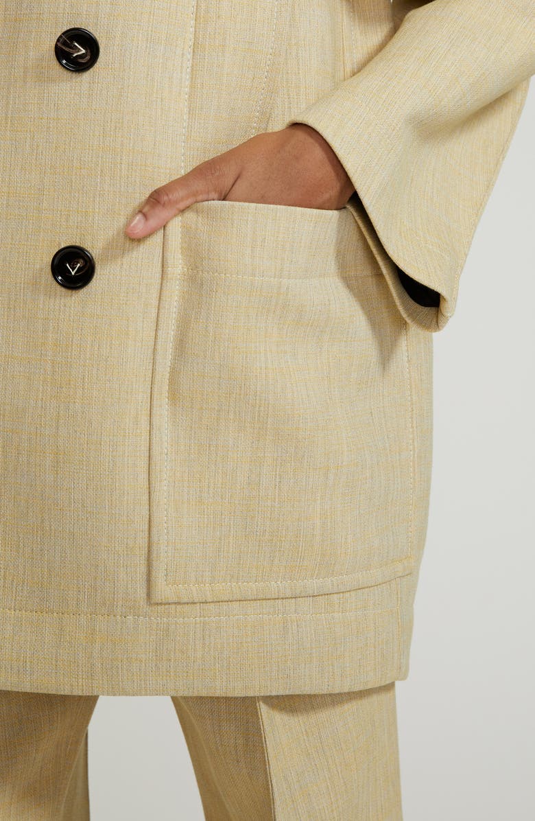 Bottega Veneta Structured Curved Back Coat, Alternate, color, 