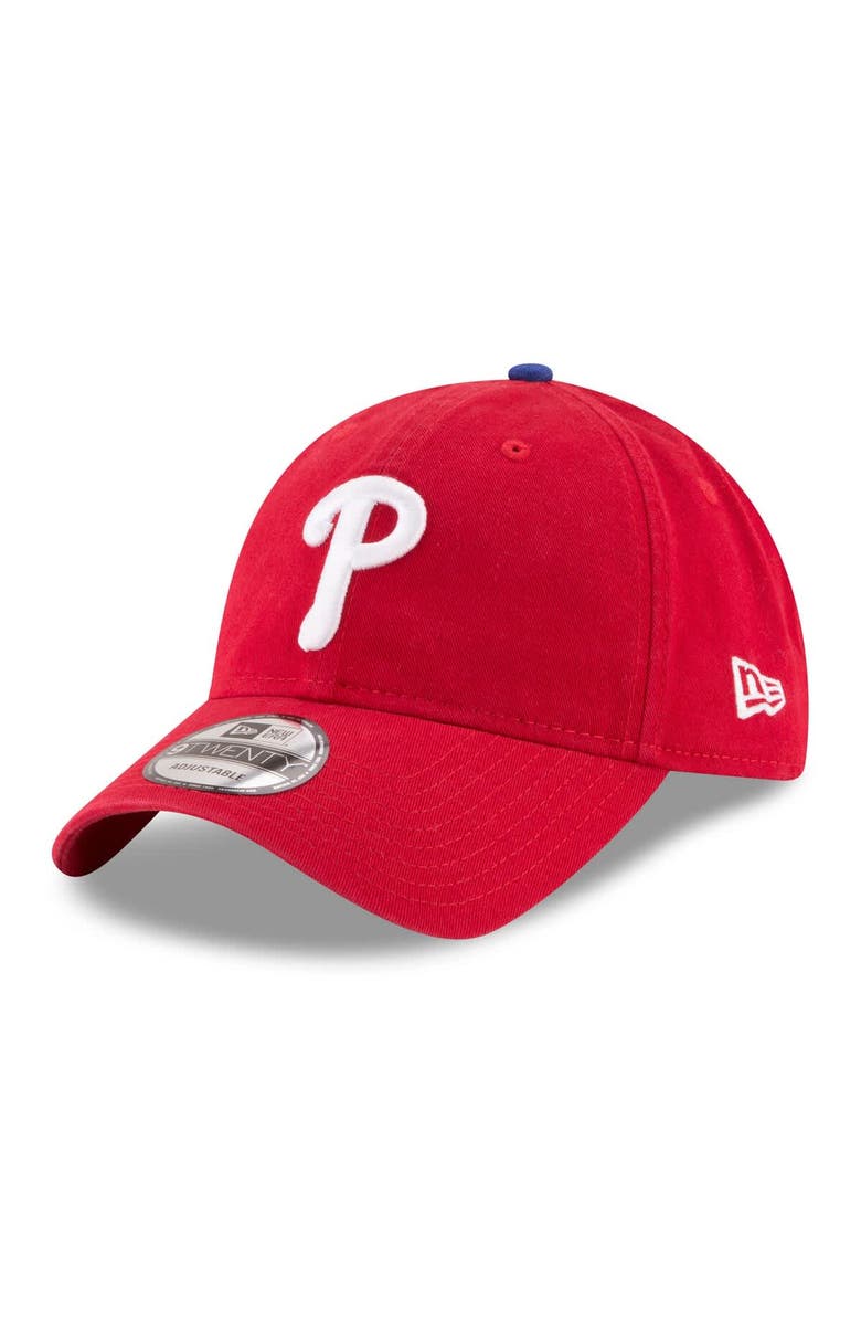New Era Men's New Era Red Philadelphia Phillies 2025 MLB Postseason Side Patch 9TWENTY Adjustable Hat, Alternate, color, Red