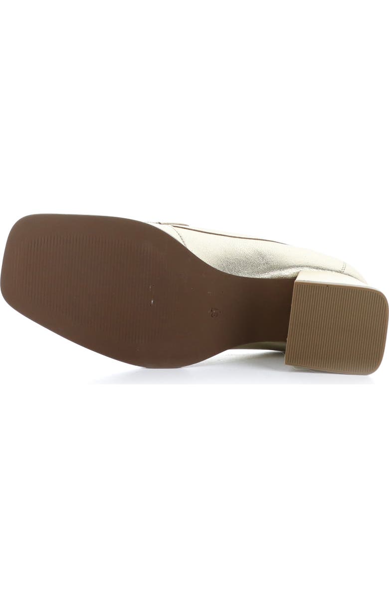 Bos. & Co. Amari Loafer Pump, Alternate, color, Champagne Laminado