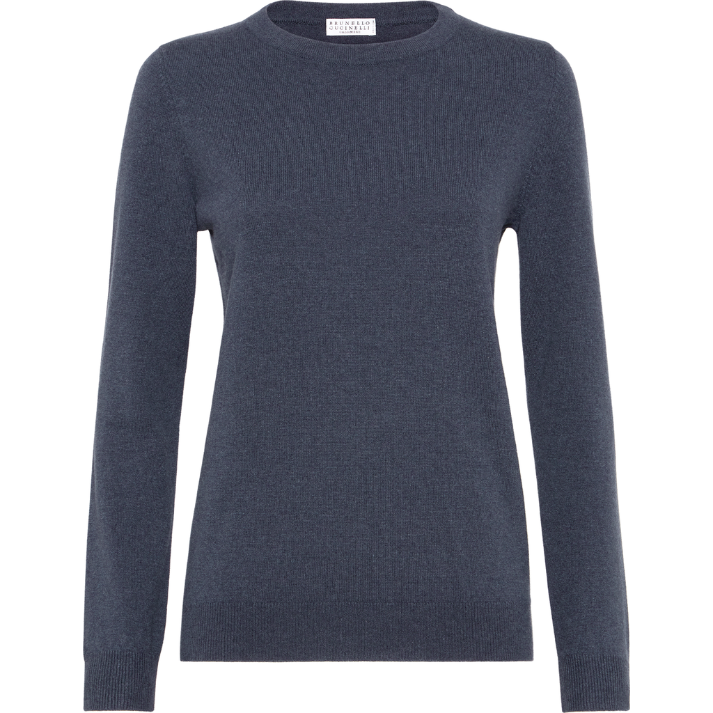 Brunello Cucinelli Sparkling Sweaters And Cardigans Blue In Blue