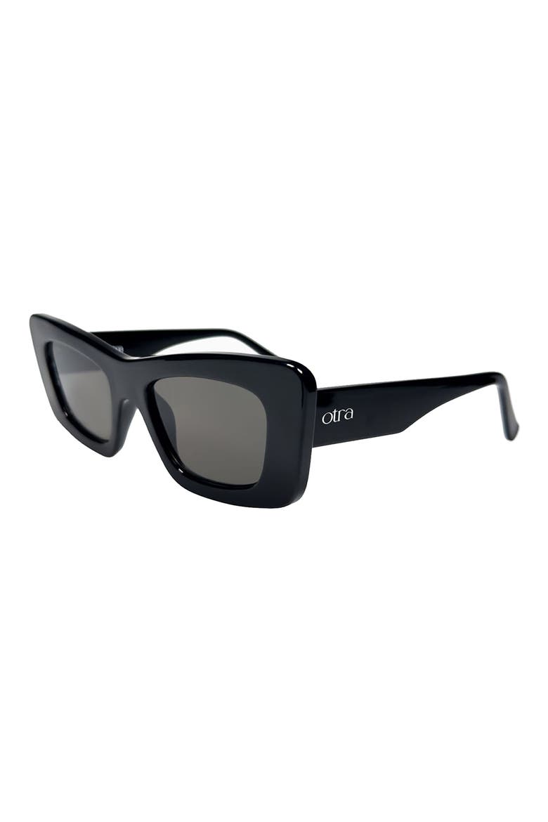 Zoe Cat Eye Sunglasses, Alternate, color, BLACK/ SMOKE