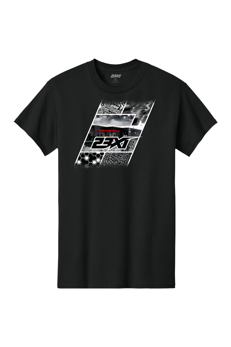 Men's Classic Ink Black 23XI Racing Collage T-Shirt, Alternate, color, Black