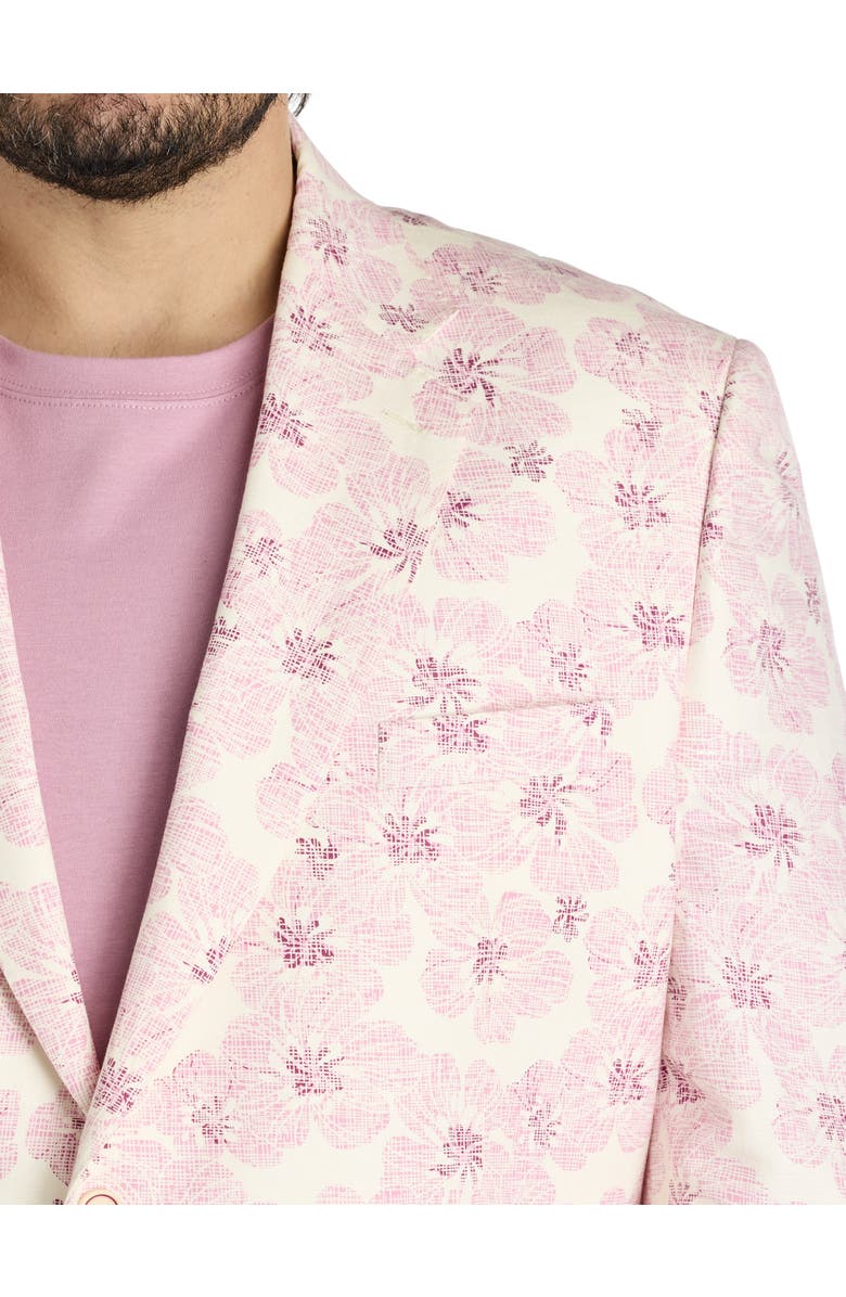 Tallia Big & Tall Floral Sport Coat, Alternate, color, Pink