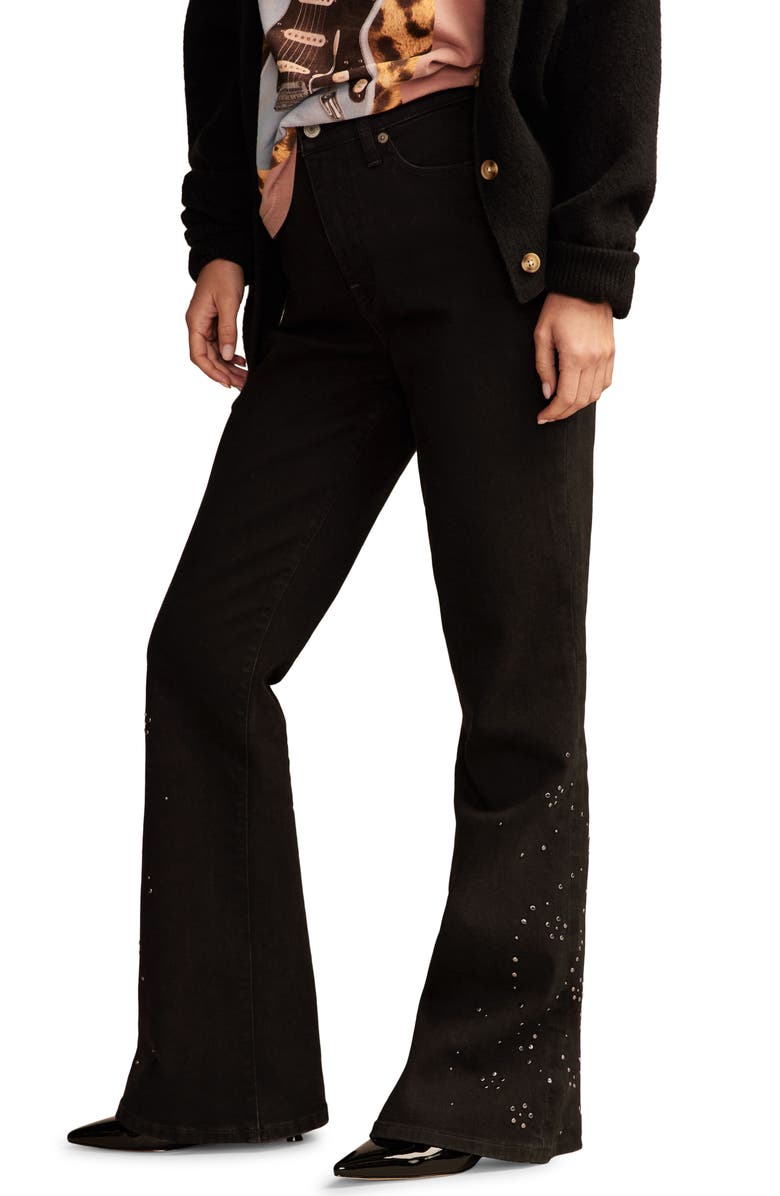 Lucky Brand Lucky Legend Stevie High Waist Flare Jeans, Alternate, color, Smitten Wash