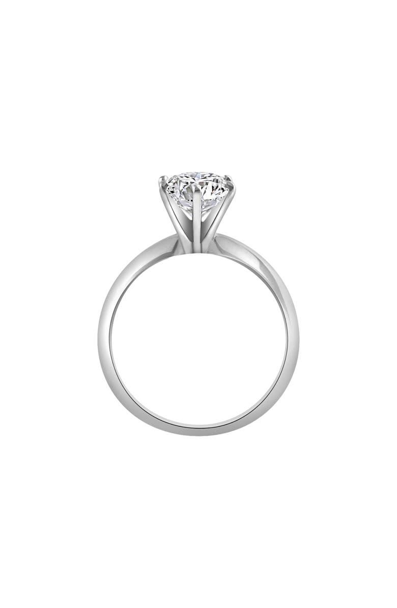 Bliss Diamond 2CT Platinum Oval Diamond 6-Prong Solitaire Engagement Ring Lab Grown, Alternate, color,