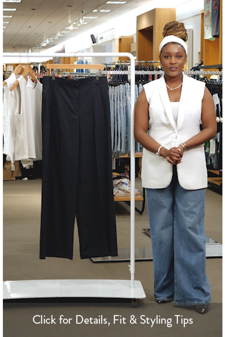 Linen Blend Wide Leg Pants video