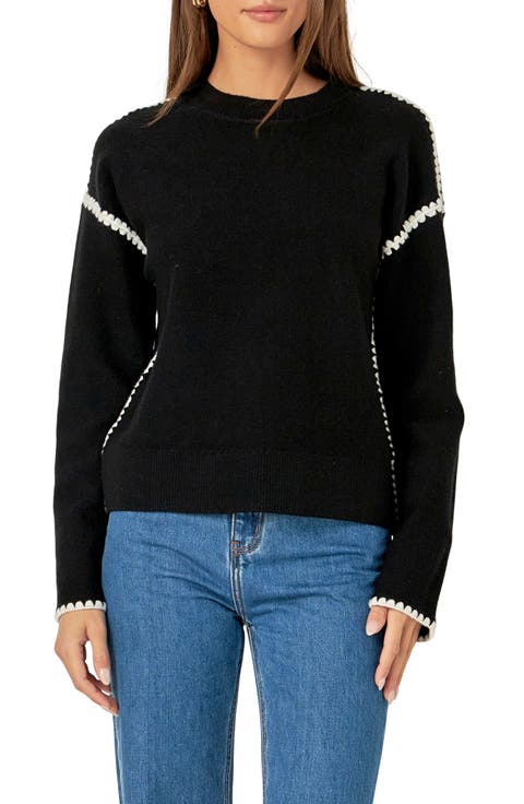 Embroidered Crewneck Sweater