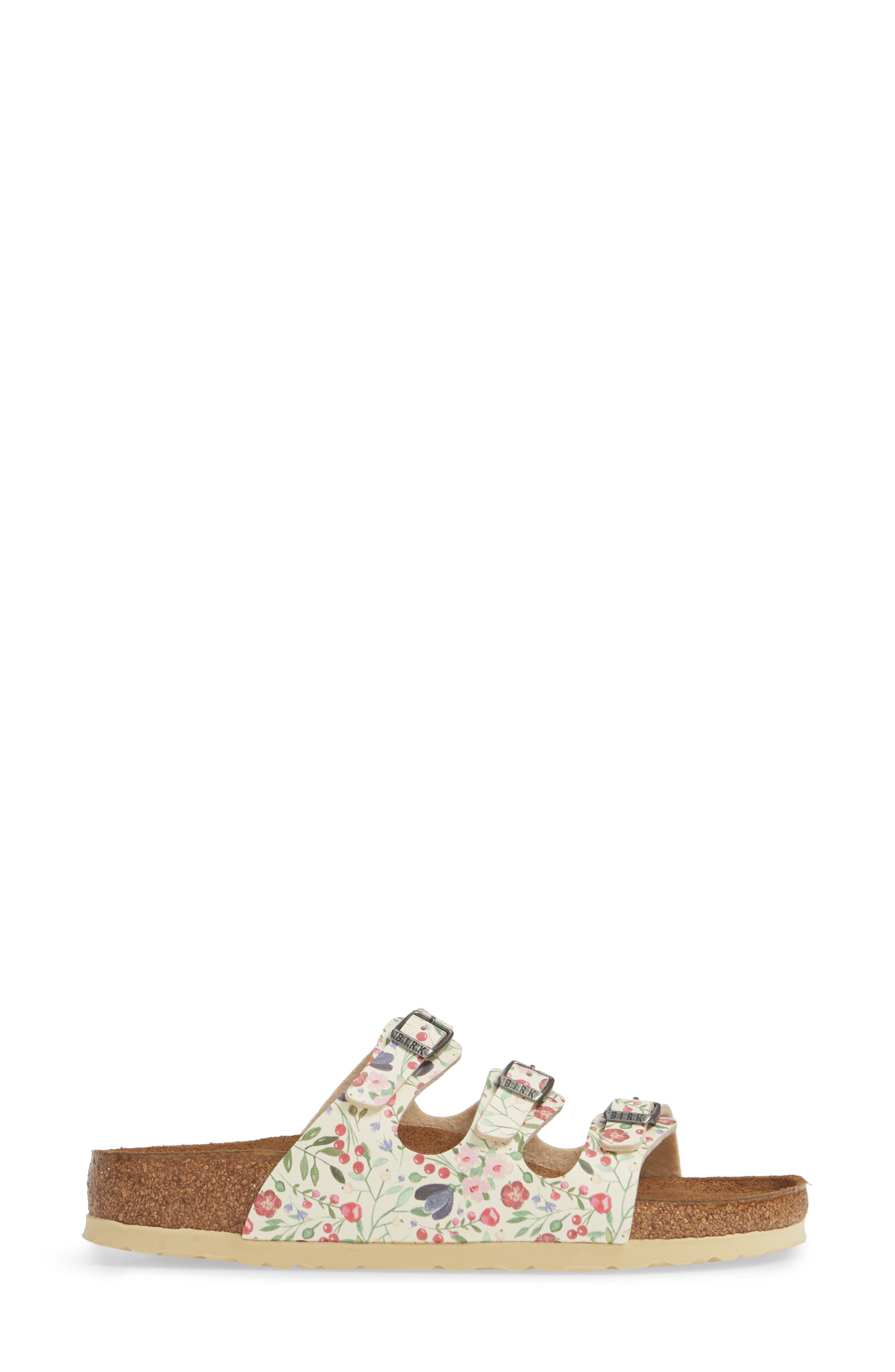 Birkenstock Florida Meadow Flowers Birko-Flor<sup>™</sup> Slide Sandal, Alternate, color, 