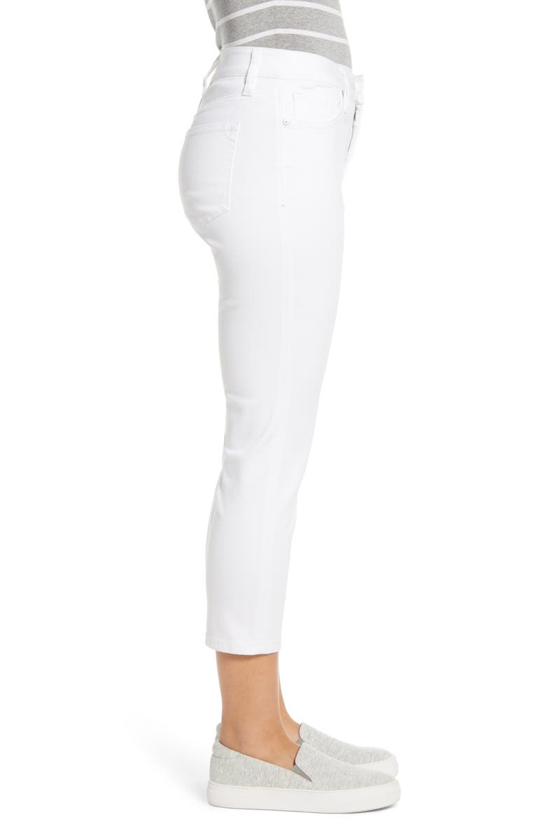 Tommy Bahama Ella Twill High Waist Crop White Jeans, Alternate, color,
