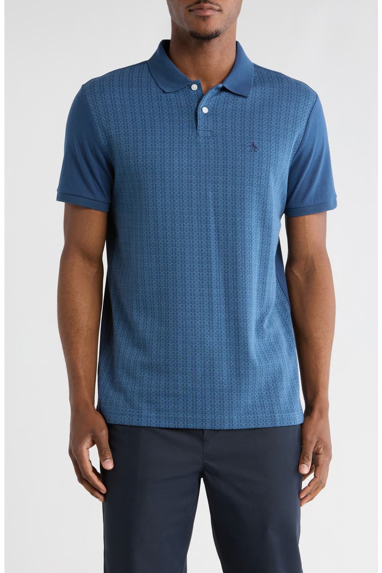 Cotton Knit Polo, Main, color, SARGASSO SEA