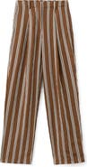 MANGO Pantalon Salsi Stripe Straight Leg Pants