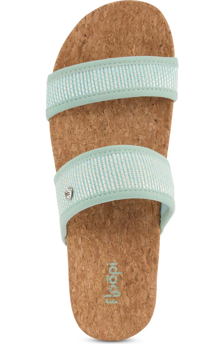 FLOOPI Knit Platform Slide Sandal, Alternate, color, Green