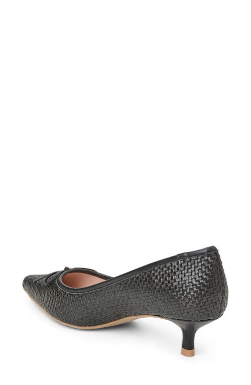Jack Rogers Pammi Pointed Toe Kitten Heel Pump In Black