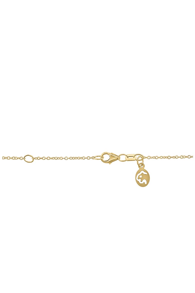 Diamond & Lapis Lazuli Clover Pendant Necklace, Alternate, color, BLUE