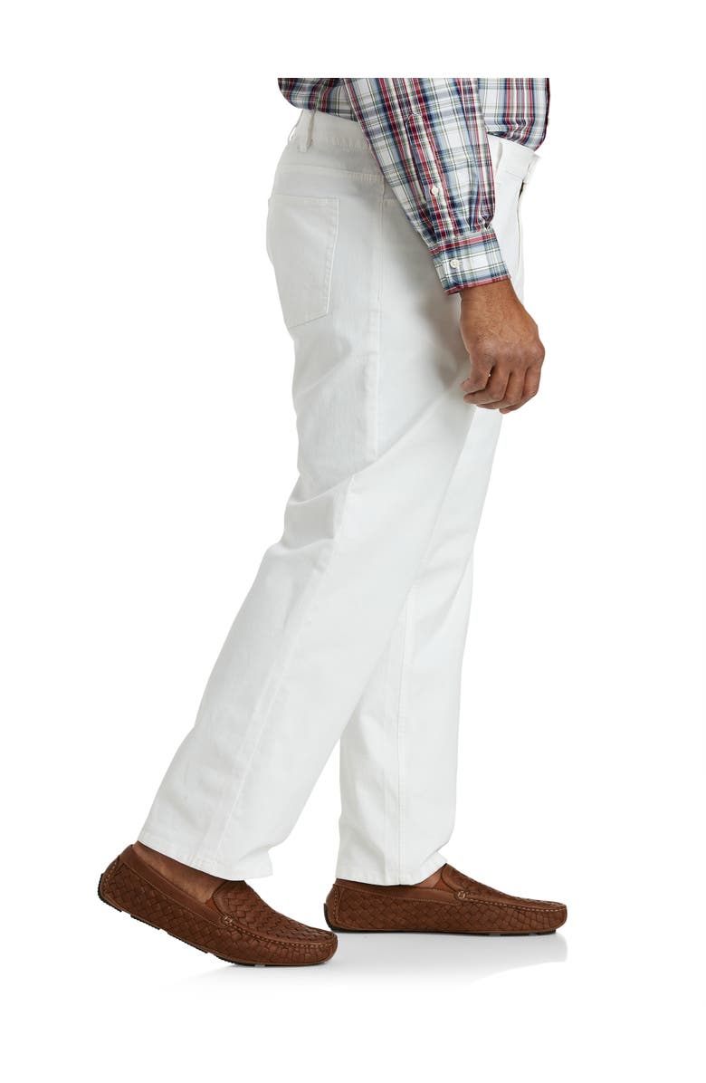 Oak Hill by DXL Big & Tall Straight-Fit 5-Pocket Pants, Alternate, color, White