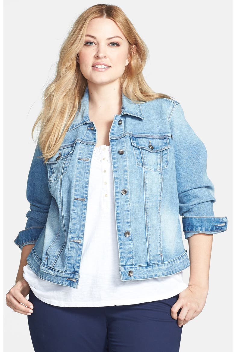 'Dixie' Denim Jacket, Main, color, ESTUARY