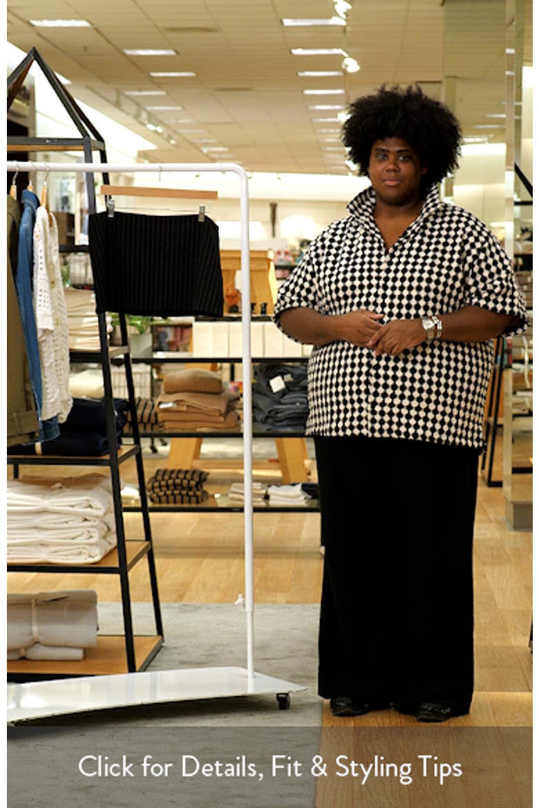 Maeve Pinstripe Low Rise Miniskort video