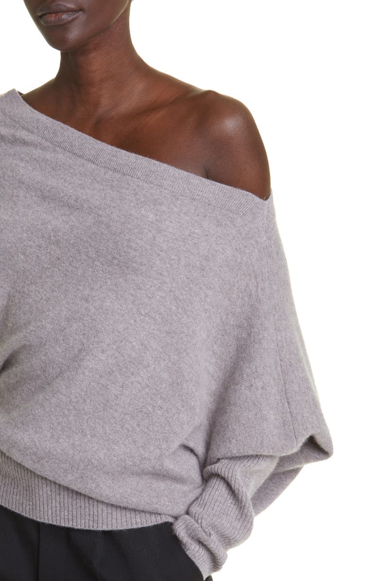 Altuzarra Paxi One-Shoulder Cashmere Sweater, Alternate, color,