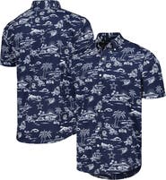 Reyn Spooner Men's Reyn Spooner Navy Dallas Cowboys Throwback Kekai Print Button-Up Shirt