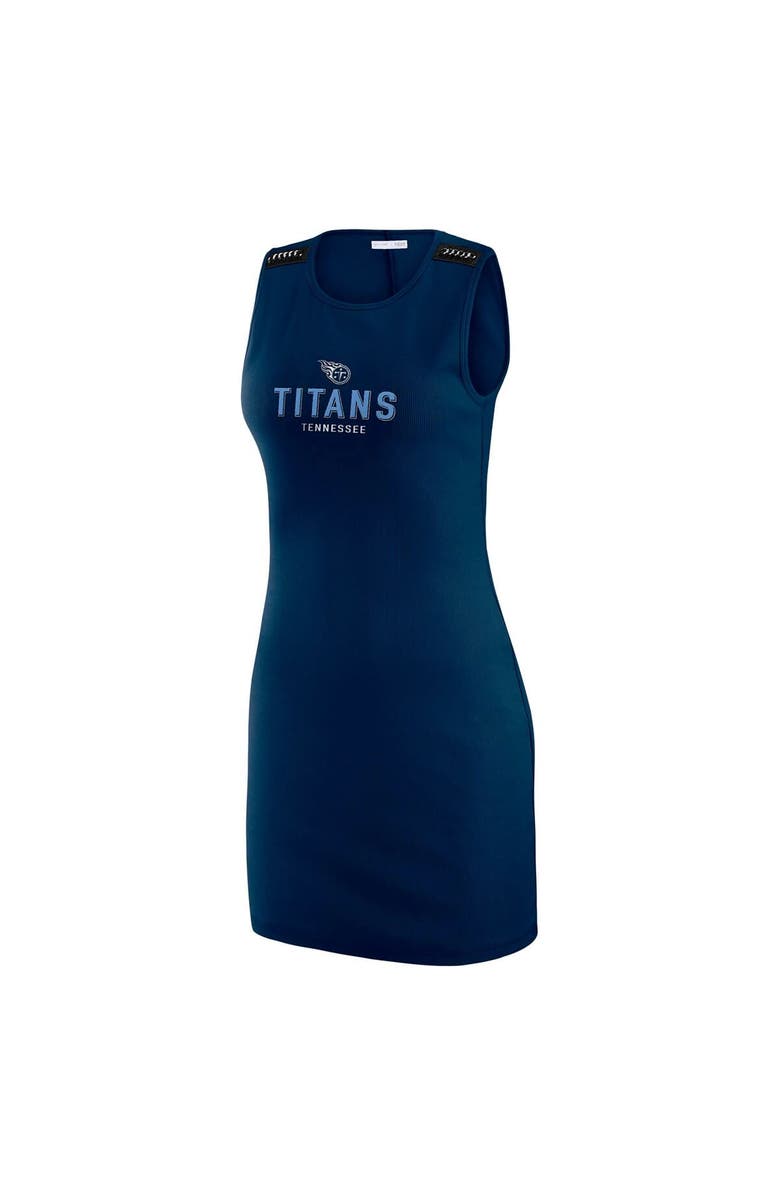 WEAR by Erin Andrews Women's WEAR by Erin Andrews x Gracie Hunt Navy Tennessee Titans Ribbed Tank Dress, Alternate, color, Navy
