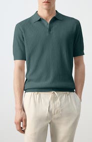 MANGO Rib Polo