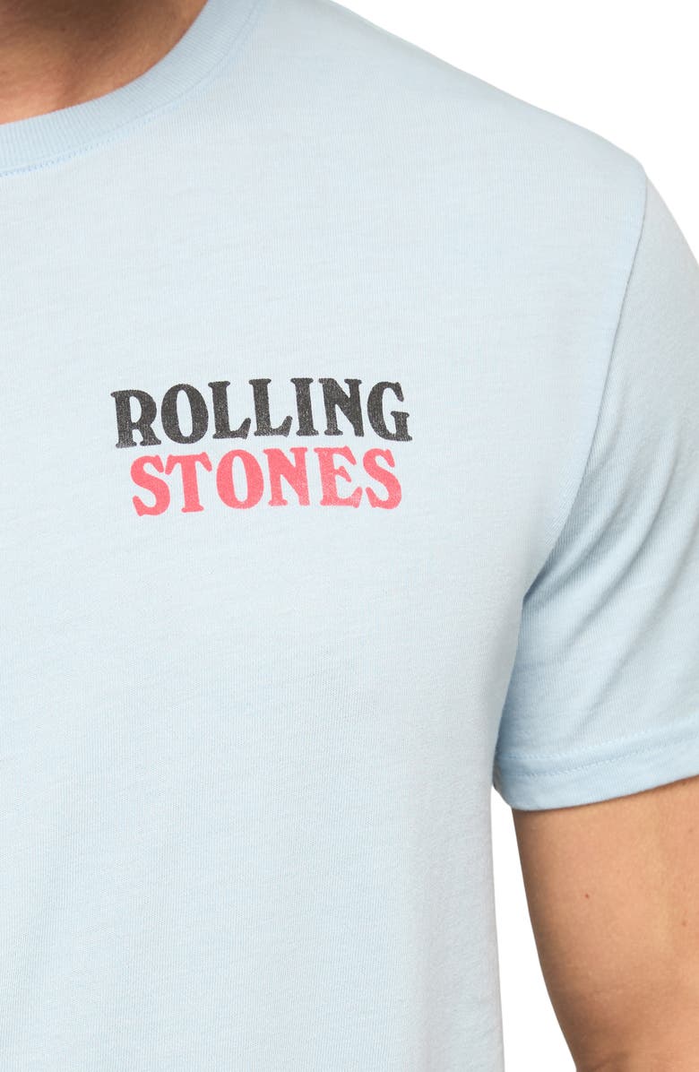 Lucky Brand Rolling Stones Tongues Graphic T-Shirt, Alternate, color, Cerulean