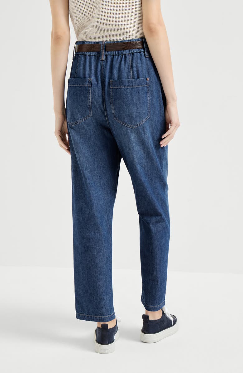 Brunello Cucinelli Five-pocket trousers, Alternate, color, Dark Denim