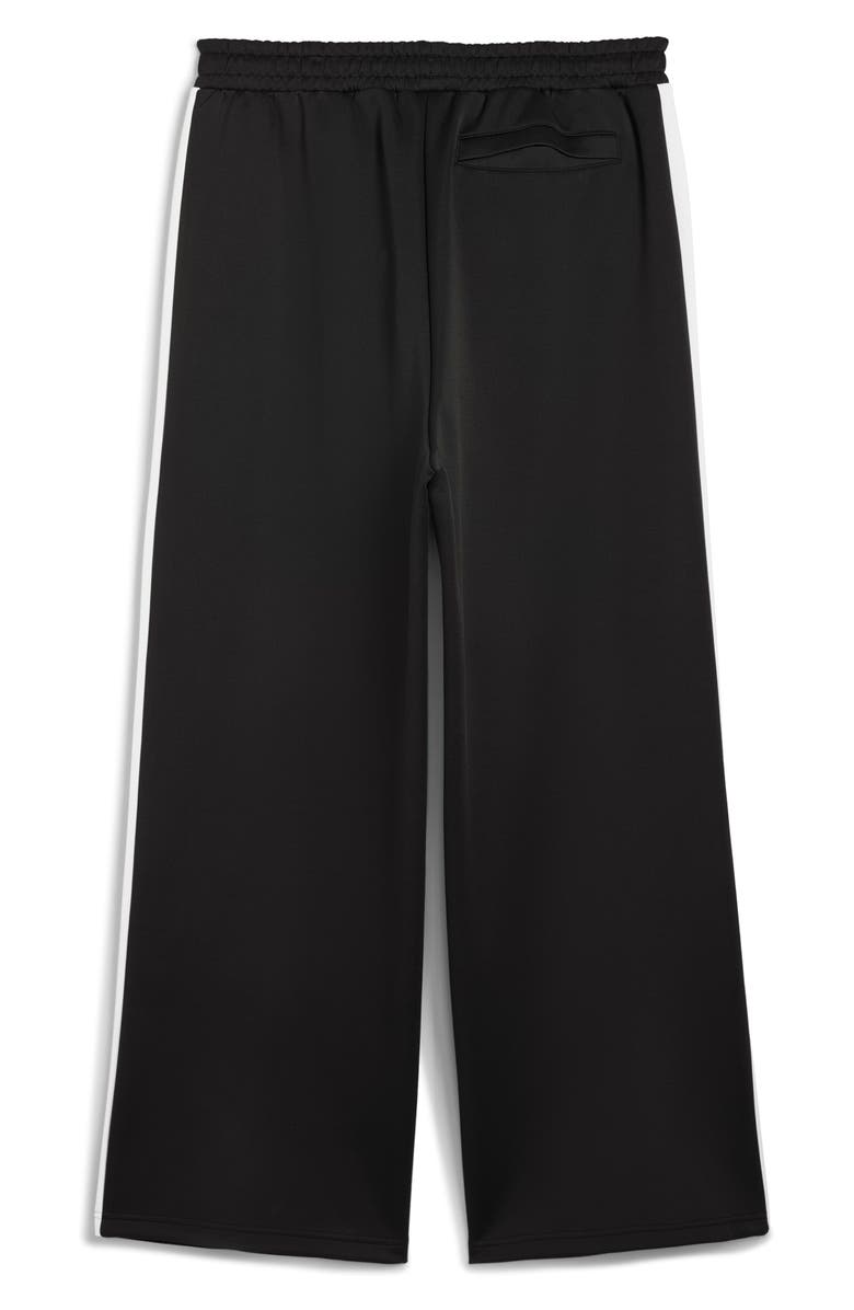 PUMA T7 Wide Leg Track Pants, Alternate, color, Puma Black