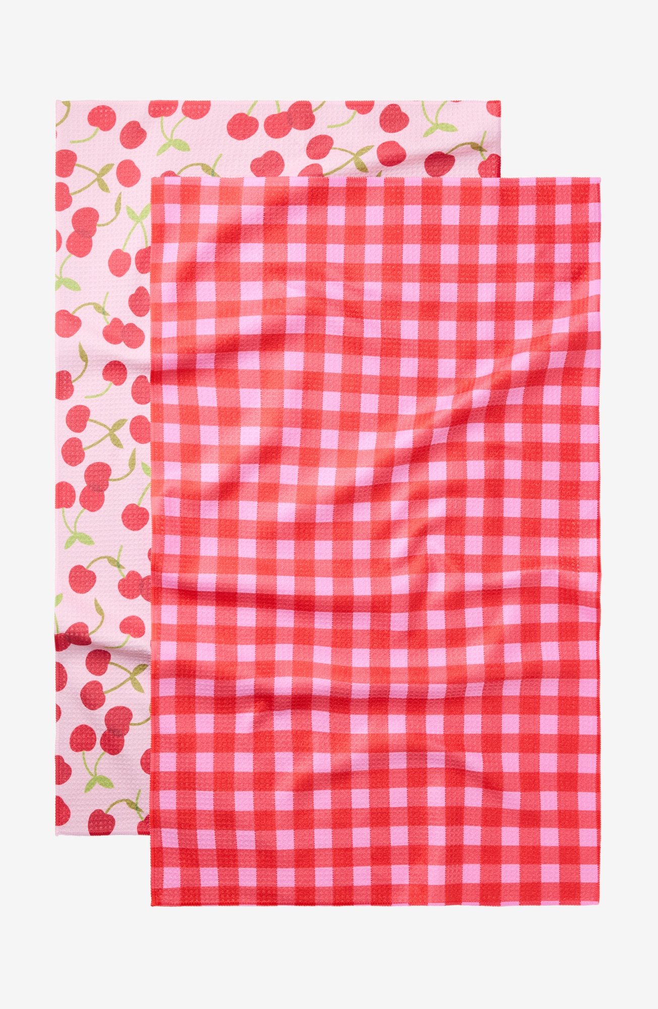 Geometry Kitchen Tea Towel Set - Cheery Gingham