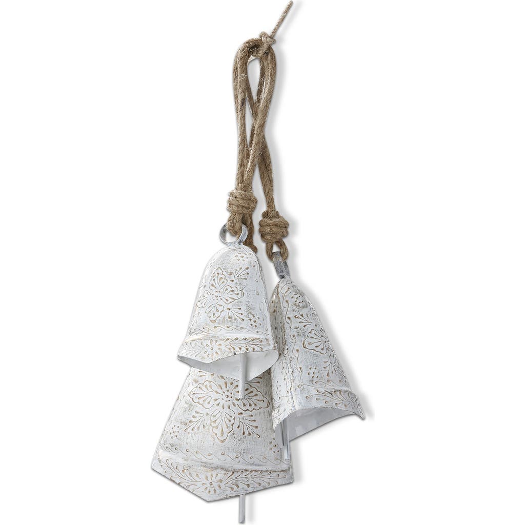 Tag Balsam Bells Set Of Three Decorative Iron Bells Antique White In White