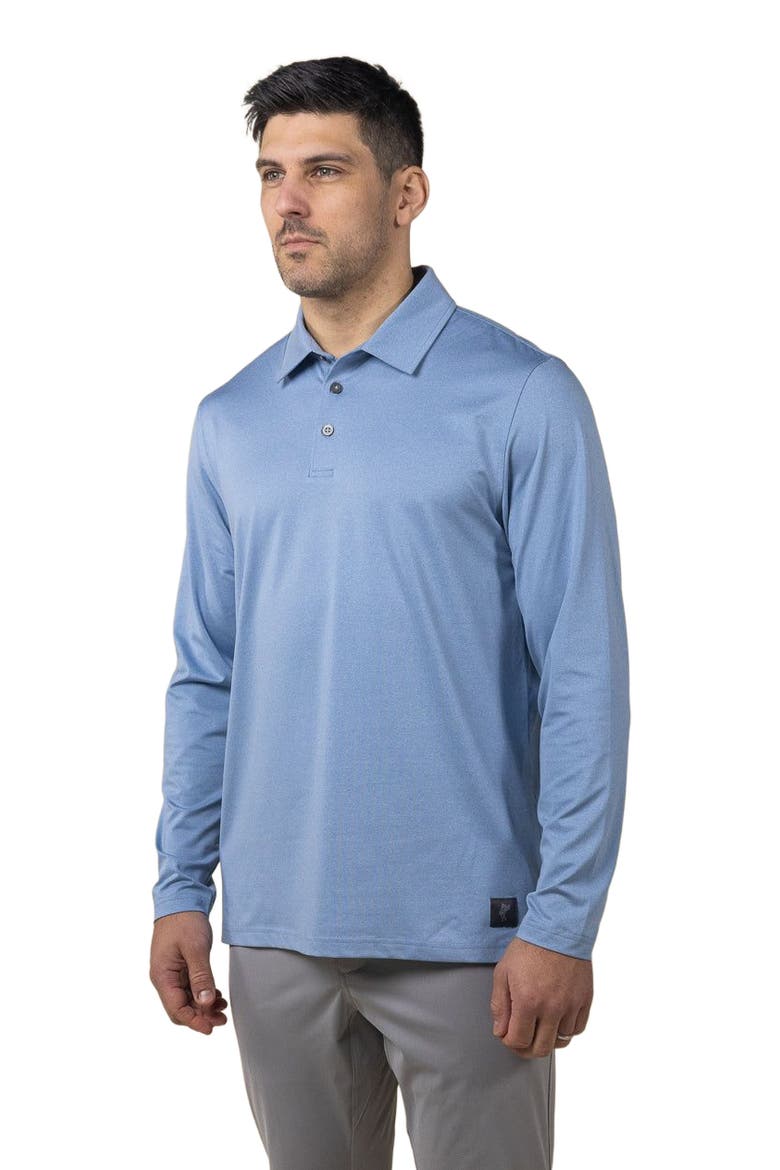 LS Shore Polo, Alternate, color, Denim