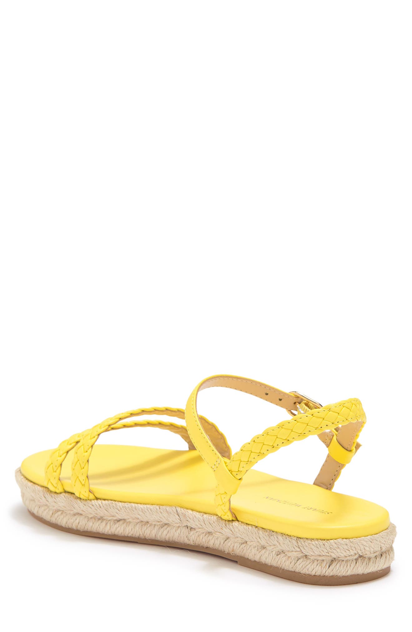 Stuart Weitzman Mykonos Braided Strap Espadrille Flat (Women ...