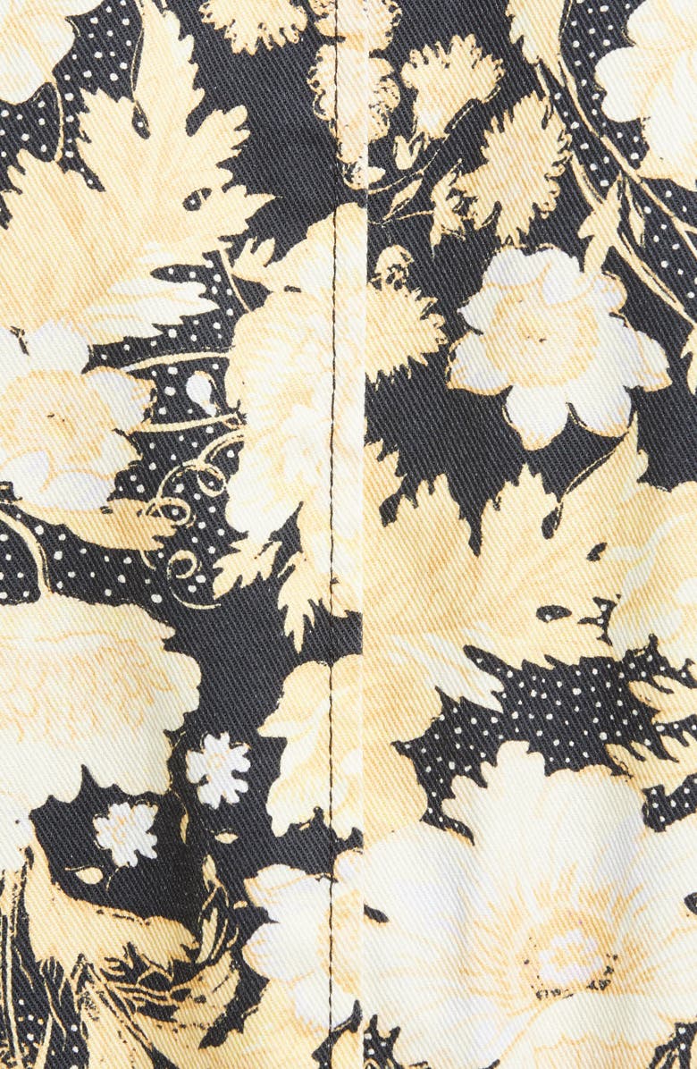 Rebecca Taylor Gold Leaf Puff Sleeve Utility Jumpsuit, Alternate, color, 