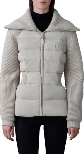 Mackage Foxy Mixed Media Quilted Down Jacket | Nordstrom Mackage Foxy Mixed Media Quilted Down Jacket | Nordstrom